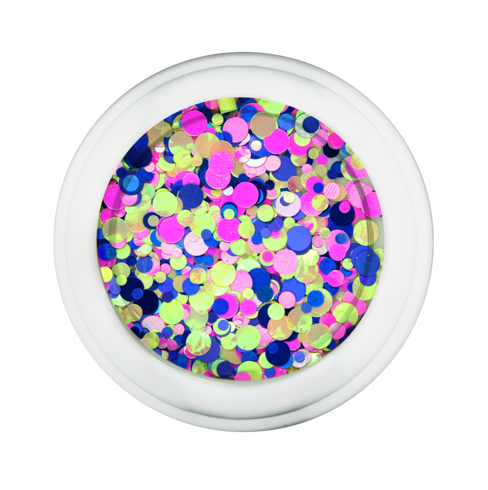 LDS Confetti Glitter Nail Art - CF01 - Cha Cha Cha - 0.5 oz