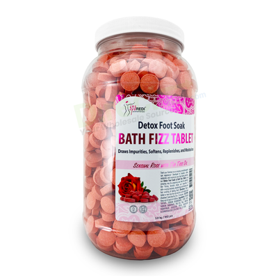 Foot Soak Tablets For Pedicures - Bath Fizz Spa Tablets Rose Aroma, 128oz by Spa Redi