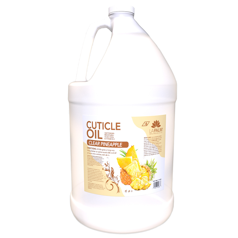 Cuticle Oil - Clear Pineapple 1 Gallon by LaPalm