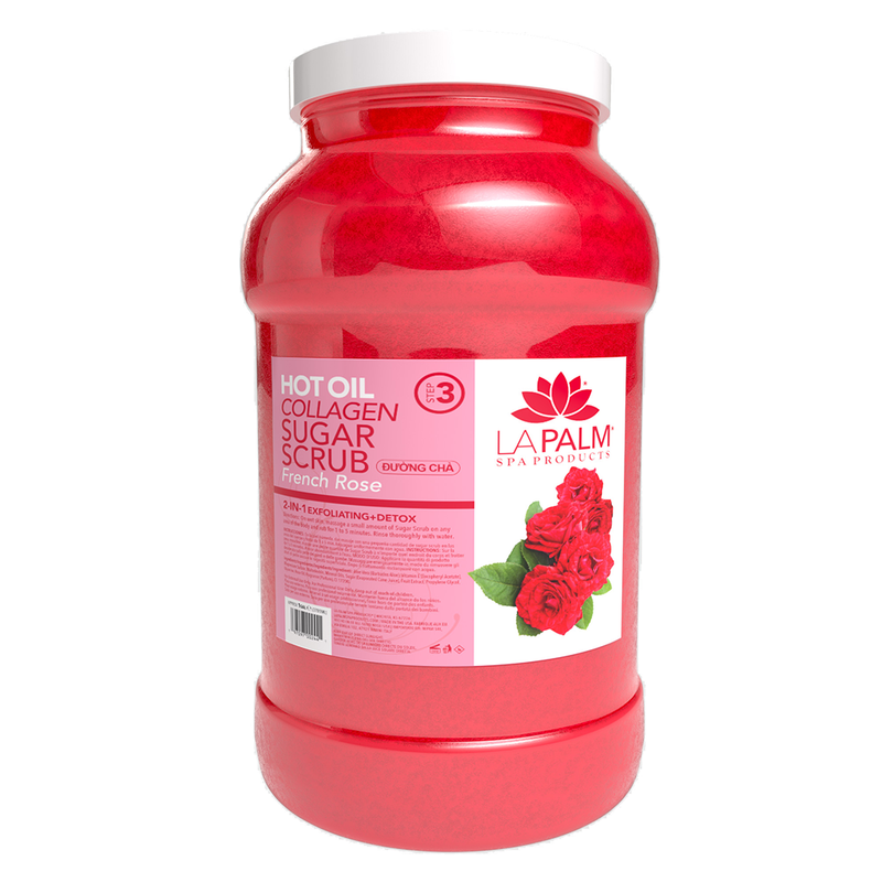 Hot Oil Sugar Scrub - French Rose, 4 Gallon Case By LaPalm