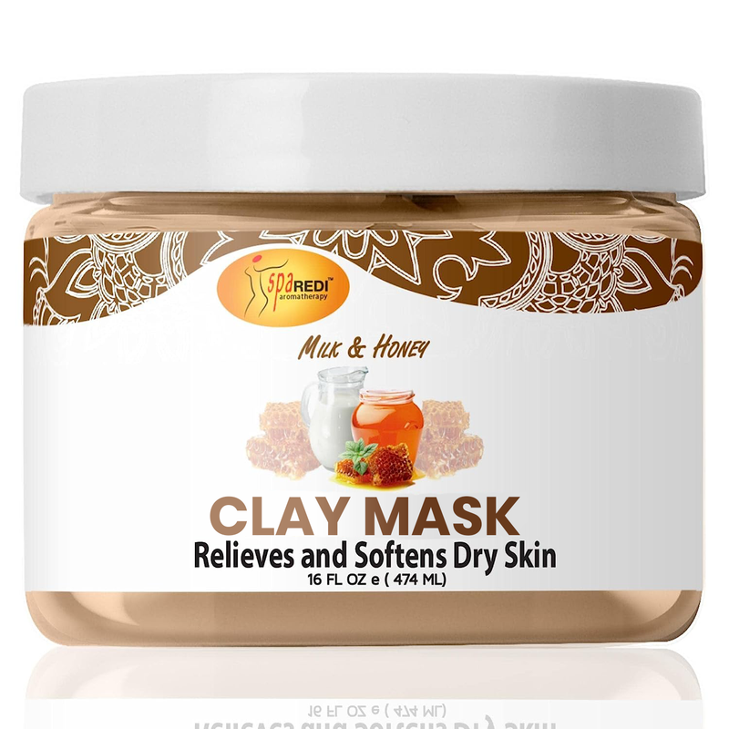 Clay Mask For Feet & Body Milk & Honey Aroma, 16oz by Spa Redi