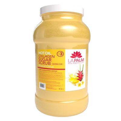 Hot Oil Sugar Scrub - Tropical Citrus, 4 Gallon Case By LaPalm
