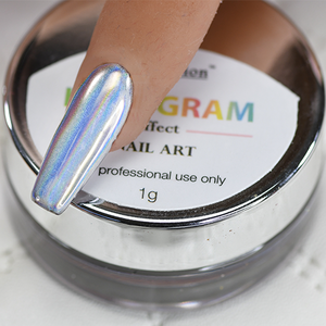 Chrome Silver Hologram Nail Art Effect 01 1g by Cre8tion