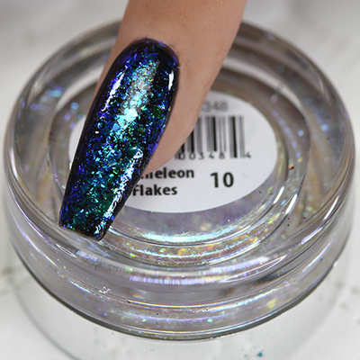 Chamaeleon Flakes Nail Art Effect, Color 10, .5g by Cre8tion