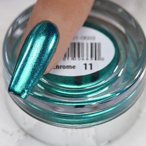 Chrome Nail Art Effect, Turquoise Chrome 1g by Cre8tion
