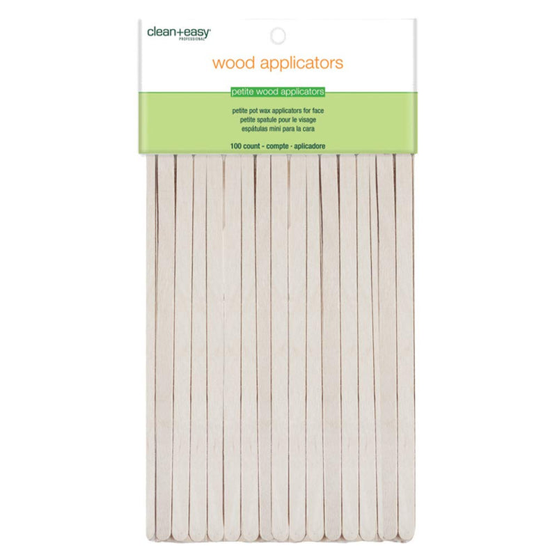 Clean + Easy Small Wax Applicator Stick 100ct