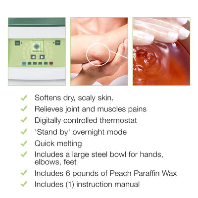 Paraffin Bath - Deluxe Paraffin Wax Warmer by Clean + Easy