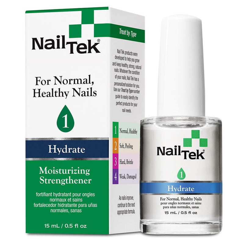 NailTek Strengthener 1 - Moisturizing Strengthener for Healthy Nails, 0.5oz