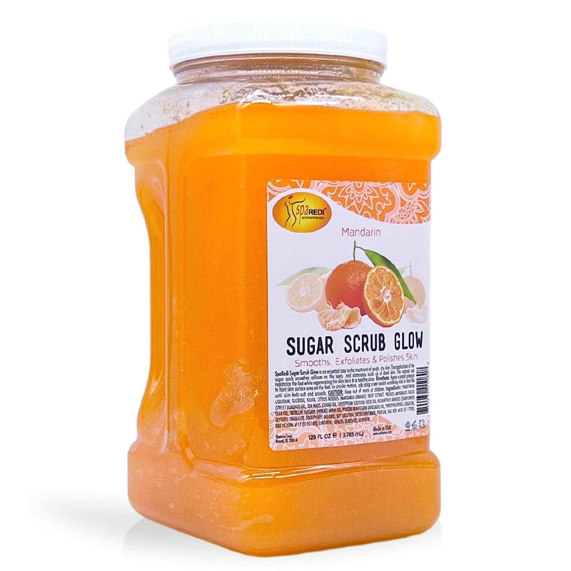 Sugar Scrub Glow, Mandarin 1 Gallon by Spa Redi