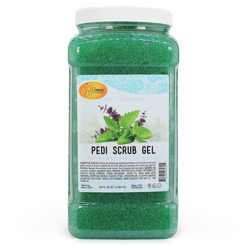 Exfoliating Gel Scrub Mint & Eucalyptus Aroma, 128oz by Spa Redi