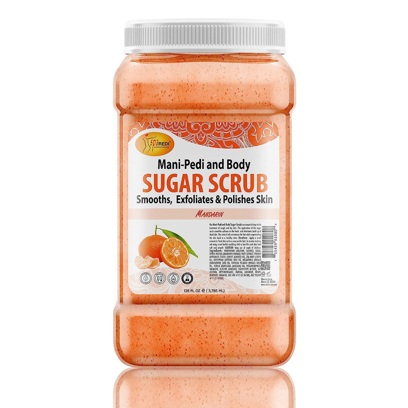 Sugar Scrub Glow, Mandarin 1 Gallon by Spa Redi