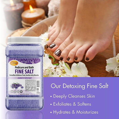 Detox Foot Soak Made with Dead Sea Salt Lavender Aroma, 128oz by Spa Redi