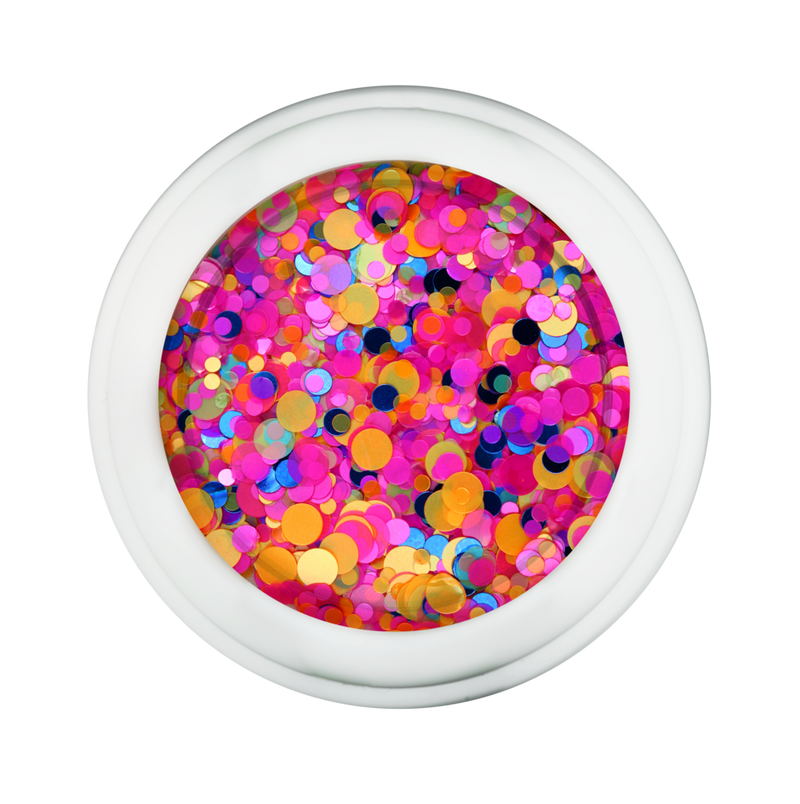 Nail Art Confetti, Multi-Color Translucent Circles by Cre8tion