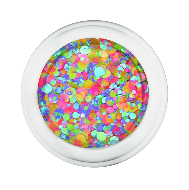 Nail Art Confetti, Multi-Color Translucent Circles by Cre8tion