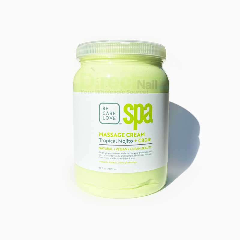 Tropical Mojito Massage Cream, Certified Organic by BCL Spa 64oz