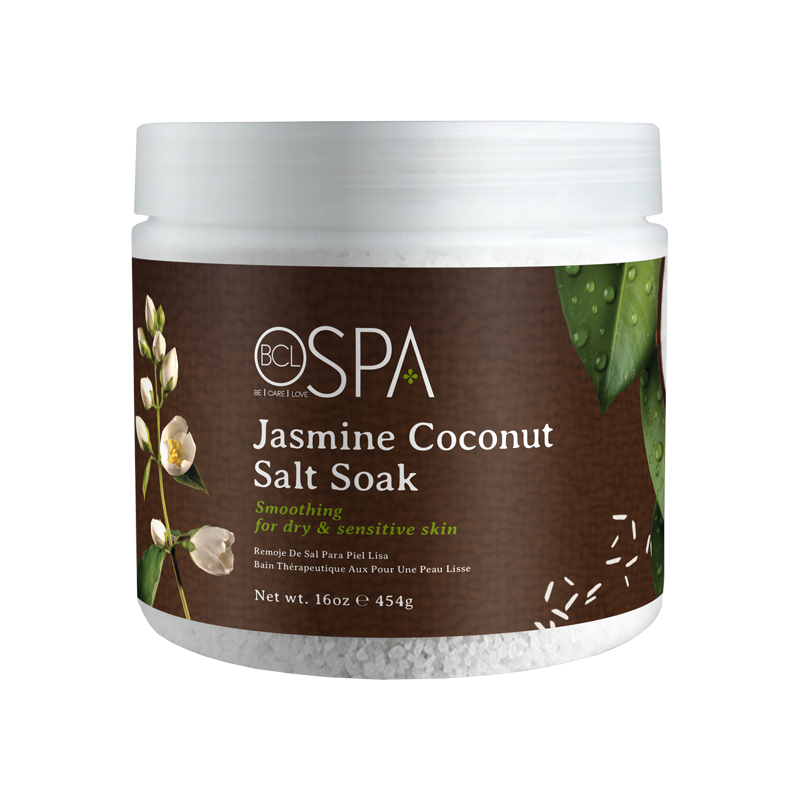 Jasmine Coconut Soak For Feet & Bath, Certified Organic by BCL Spa 16oz