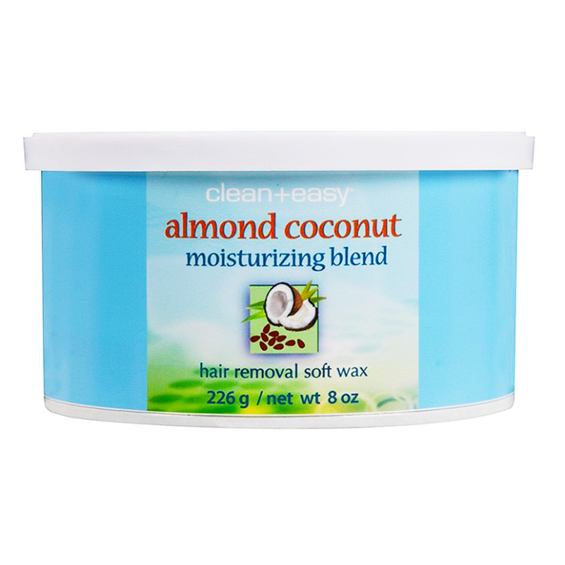 Almond Coconut Crème Hair Removal Soft Wax 8oz By Clean + Easy