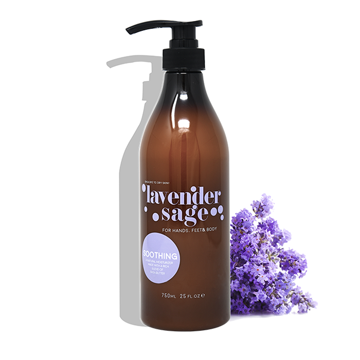 Shea Butter Lotion For Hand & Body, Lavender Sage 25oz by AvryBeauty