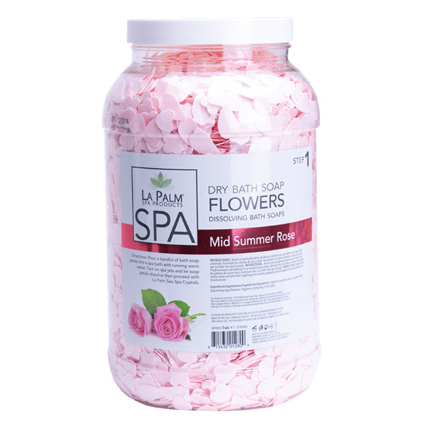 LaPalm Soap Flower Petals for Pedicures - French Rose 128oz