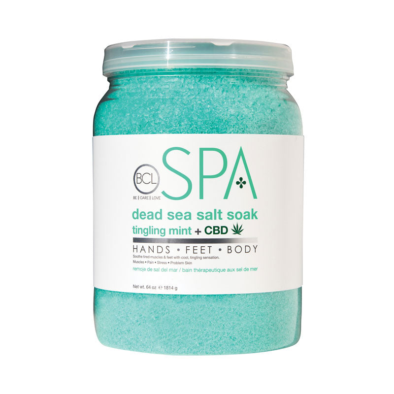 Tingling Mint Soak For Feet & Bath, Certified Organic by BCL Spa 64oz