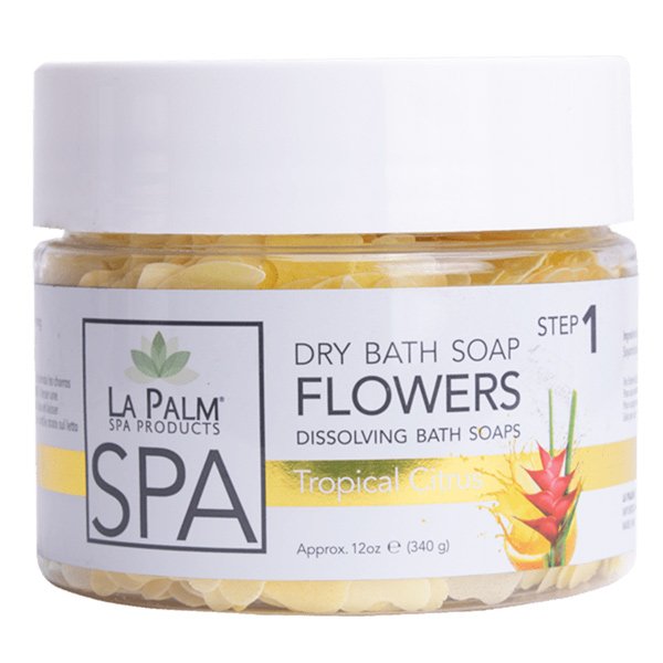 LaPalm Soap Flower Petals for Pedicures - Tropical Citrus 12oz