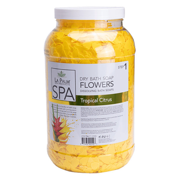 LaPalm Soap Flower Petals for Pedicures - Tropical Citrus 128oz
