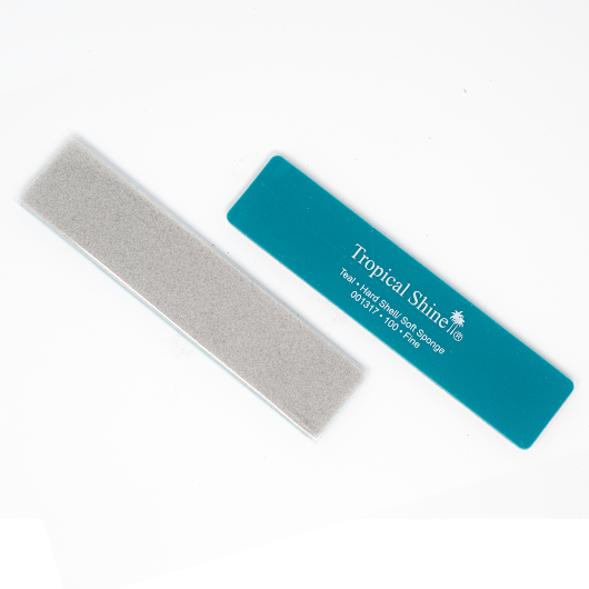 Antibacterial Hard Shell & Soft Sponge Nail File 100 Grit (Coarse) By Tropical Shine