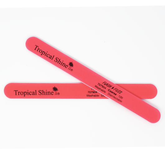 Nail File 120 Grit (Medium) Red Flash By Tropical Shine