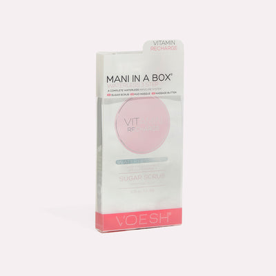 Voesh Mani In a Box 3 Step Waterless Manicure Kit Vitamin Recharge Case of 50