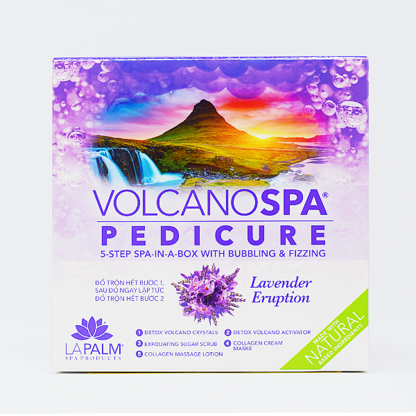 Volcano Spa Pedicure Kit - Lavender Eruption by LaPalm