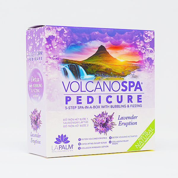 Volcano Spa Pedicure Kit - Lavender Eruption Case of 36 by LaPalm