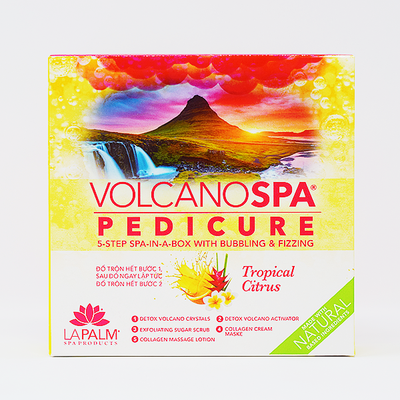 Volcano Spa Pedicure Kit - Tropical Citrus Case of 36 by LaPalm