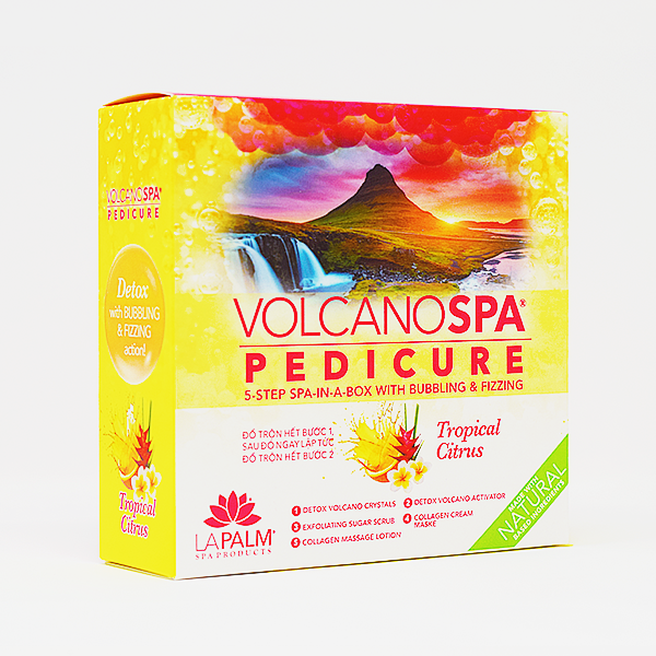 Volcano Spa Pedicure Kit - Tropical Citrus Case of 36 by LaPalm