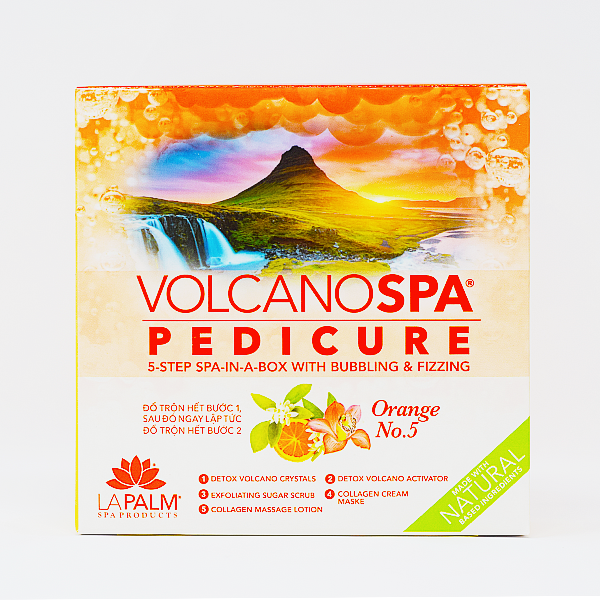 Volcano Spa Pedicure Kit - Orange No. 5 Case of 36 by LaPalm