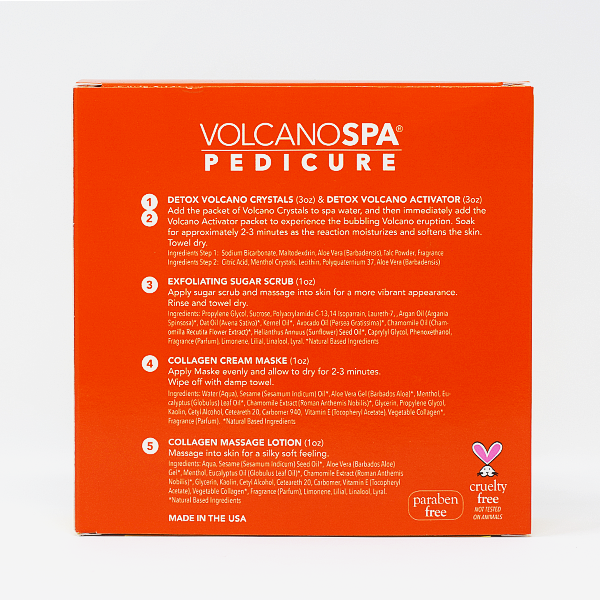Volcano Spa Pedicure Kit - Orange No. 5 Case of 36 by LaPalm