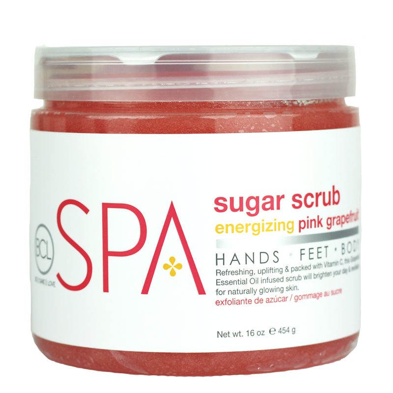 Energizing Pink Grapefruit Sugar Scrub, Certified Organic by BCL Spa 16oz