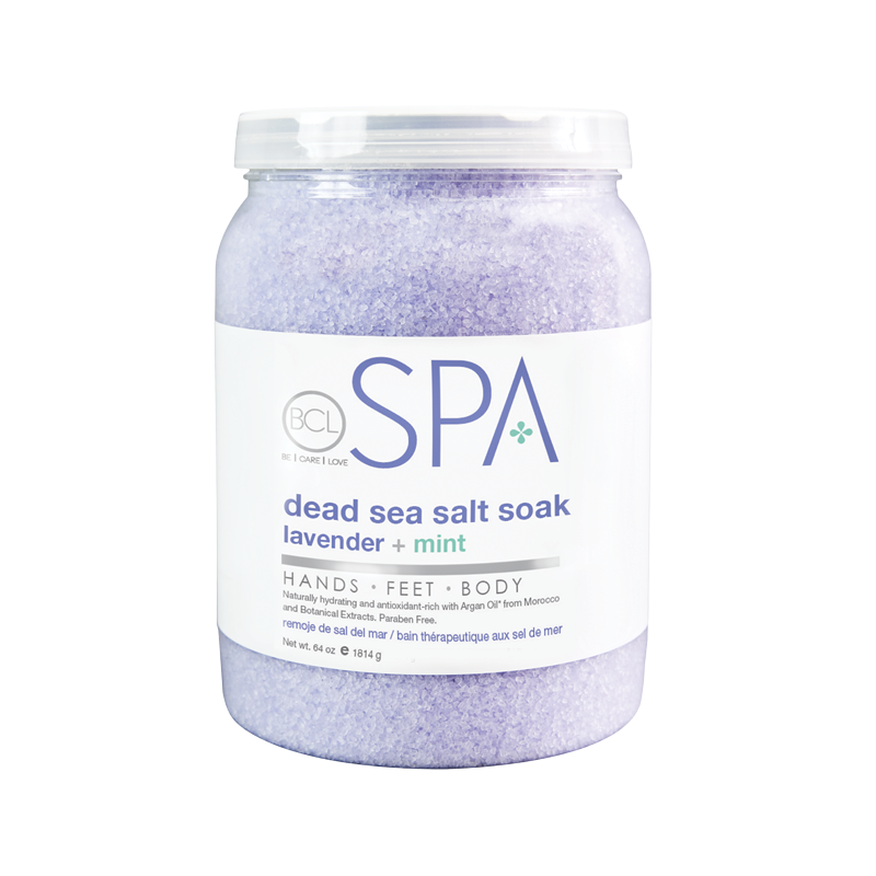 Lavender & Mint Soak For Feet & Bath, Certified Organic by BCL Spa 64oz