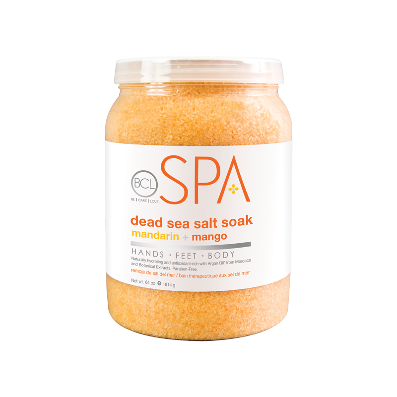 Mandarin & Mango Soak For Feet & Bath, Certified Organic by BCL Spa 64oz