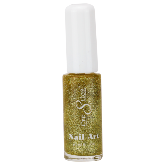 Detailing Nail Art Lacquer Gold Glitter 9.5ml by Cre8tion