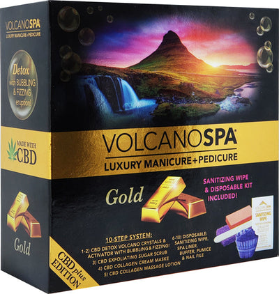 Volcano Spa Pedicure Kit - GOLD Case of 36 by LaPalm