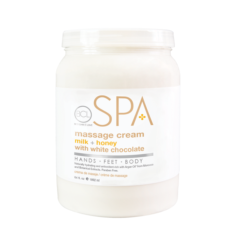 Milk & Honey Massage Cream, Certified Organic by BCL Spa 64oz