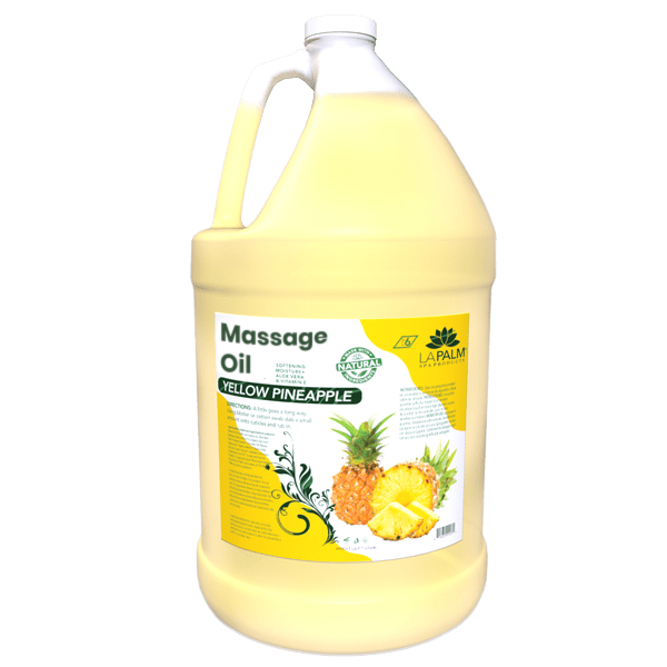 Massage Oil Aromatherapy - Pineapple Aroma, 1 Gallon by LaPalm