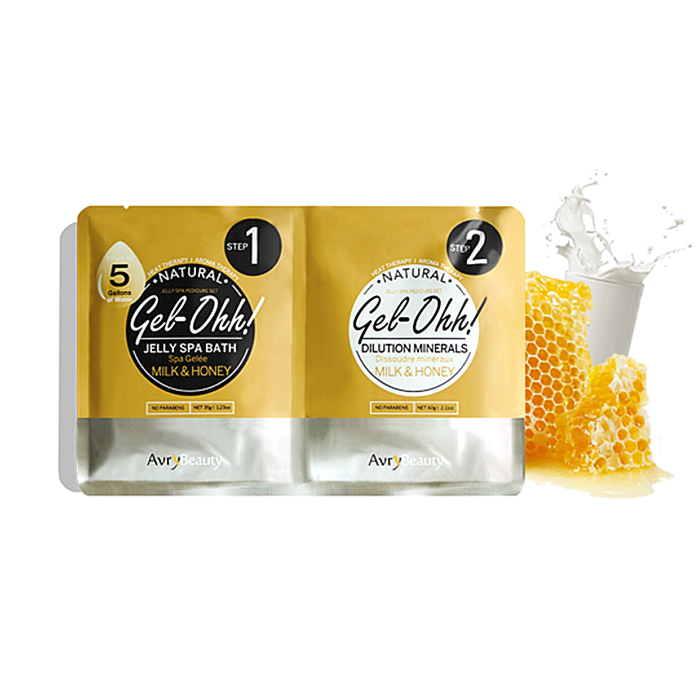 Jelly Pedicure Spa Packets - Milk & Honey Gel-Ohh By AvryBeauty