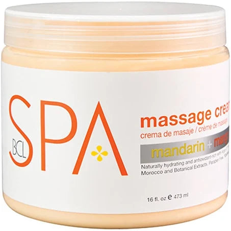 Mandarin & Mango Massage Cream, Certified Organic by BCL Spa 16oz