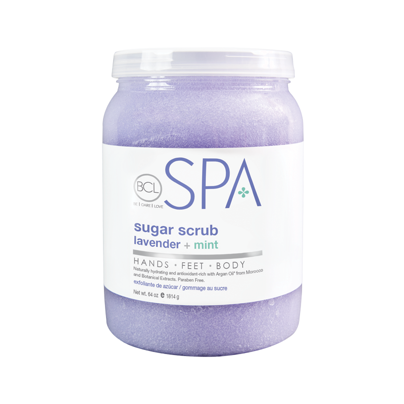 Lavender & Mint Sugar Scrub, Certified Organic by BCL Spa 64oz